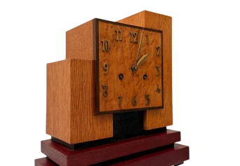 Art Deco Modernist Mantel Clock In the style of Hendrik Wouda, 1920s